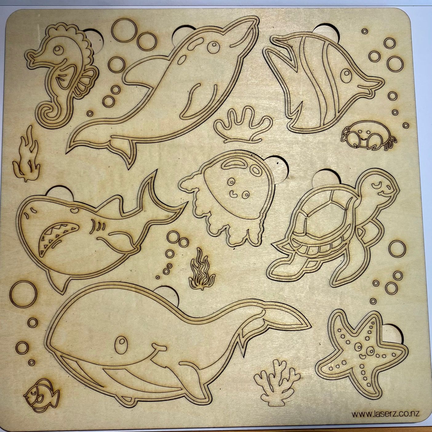 LaserZ laserz Sea Creatures Puzzle LaserZ laserz Sea Creatures Puzzle